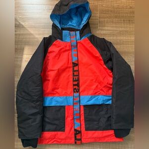 Stella McCartney Black and Blue ski Jacket with Red Highlights